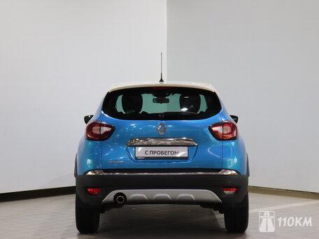 Renault, Kaptur, 1600, 114, бензин, внедорожник, вариатор, передний привод, среднее состояние, левый, голубой, 1 120 000 ₽
